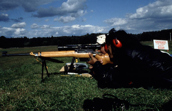 An Indian Act Shooting the Indian Act, September 14, 1997, Performance at the Bisley Rifle Range, Northumberland, England.